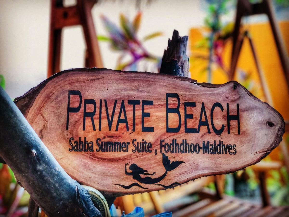 Sabba Summer Suite , Fodhdhoo - Maldives Zewnętrze zdjęcie